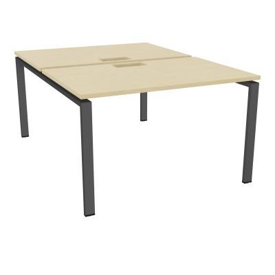 BENCH CONECT L120XP165CM-2 PLAT NS TRAPPES -PIET ARCHE RECT FX N8 SC
