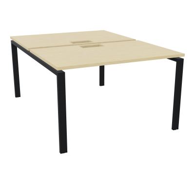 BENCH CONECT L120XP165CM-2 PLAT NS TRAPPES -PIET ARCHE RECT FX N8 ZP