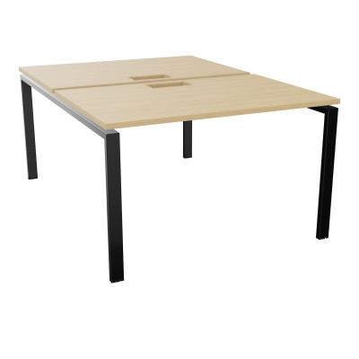 BENCH CONECT L120XP165CM-2 PLAT NS TRAPPES -PIET ARCHE RECT FX   R1 SG