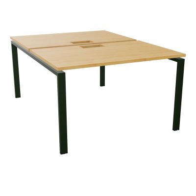 BENCH CONECT L120XP165CM-2 PLAT NS TRAPPES -PIET ARCHE RECT FX   R5 ST