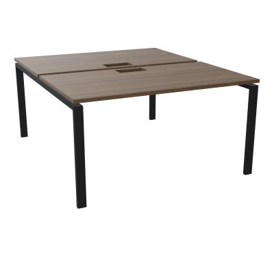 BENCH CONECT L140XP165CM-2 PLAT NS TRAPPES -PIET ARCHE RECT FX N6 ZP