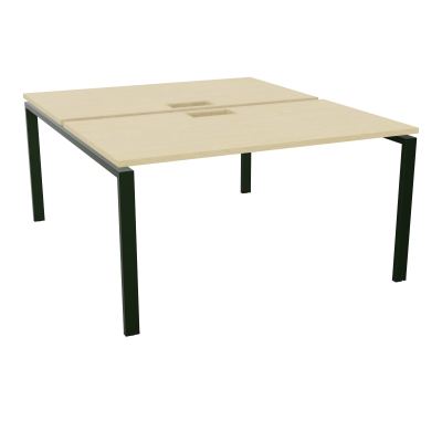 BENCH CONECT L140XP165CM-2 PLAT NS TRAPPES -PIET ARCHE RECT FX N8 ST