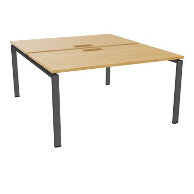 BENCH CONECT L140XP165CM-2 PLAT NS TRAPPES -PIET ARCHE RECT FX   R5 SC