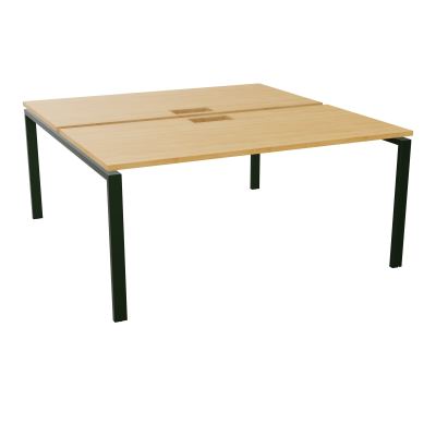 BENCH CONECT L160XP165CM-2 PLAT NS TRAPPES -PIET ARCHE RECT FX   R5 ST