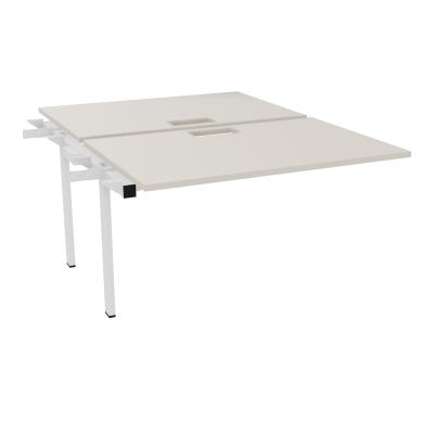 BENCH SUIVANT CONECT L120XP165CM-2 PLAT EP25MM NS TRAPPES -PIET INTERM. CARRE N5 SO