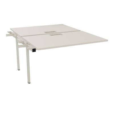 BENCH SUIVANT CONECT L120XP165CM-2 PLAT EP25MM NS TRAPPES -PIET INTERM. CARRE N5 ZC