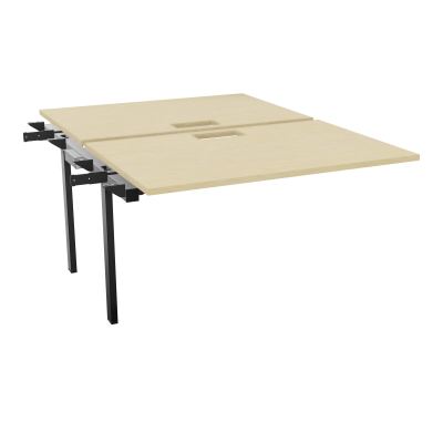 BENCH SUIVANT CONECT L120XP165CM-2 PLAT EP25MM NS TRAPPES -PIET INTERM. CARRE N8 SG