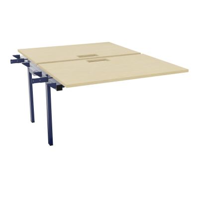 BENCH SUIVANT CONECT L120XP165CM-2 PLAT EP25MM NS TRAPPES -PIET INTERM. CARRE N8 X4