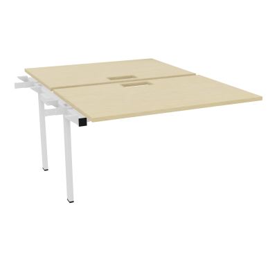 BENCH SUIVANT CONECT L120XP165CM-2 PLAT EP25MM NS TRAPPES -PIET INTERM. CARRE N8 ZO
