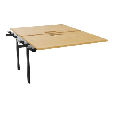 BENCH SUIVANT CONECT L120XP165CM-2 PLAT EP25MM NS TRAPPES -PIET INTERM. CARRE   R5 SG