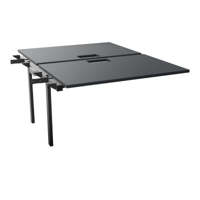 BENCH SUIVANT CONECT L120XP165CM-2 PLAT EP25MM NS TRAPPES -PIET INTERM. CARRE   R9 SG