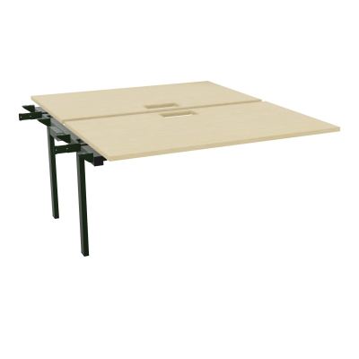 BENCH SUIVANT CONECT L140XP165CM-2 PLAT EP25MM NS TRAPPES -PIET INTERM. CARRE N8 ST