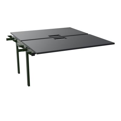 BENCH SUIVANT CONECT L140XP165CM-2 PLAT EP25MM NS TRAPPES -PIET INTERM. CARRE   R9 ST