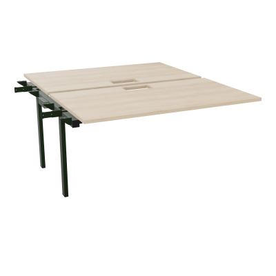 BENCH SUIVANT CONECT L140XP165CM-2 PLAT EP25MM NS TRAPPES -PIET INTERM. CARRE RZ ST