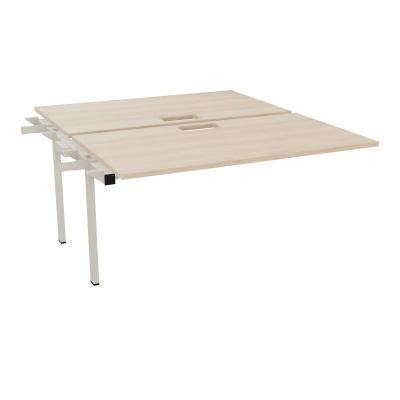 BENCH SUIVANT CONECT L140XP165CM-2 PLAT EP25MM NS TRAPPES -PIET INTERM. CARRE RZ ZC