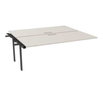 BENCH SUIVANT CONECT L180XP165CM-2 PLAT EP25MM NS TRAPPES -PIET INTERM. CARRE N5 SC