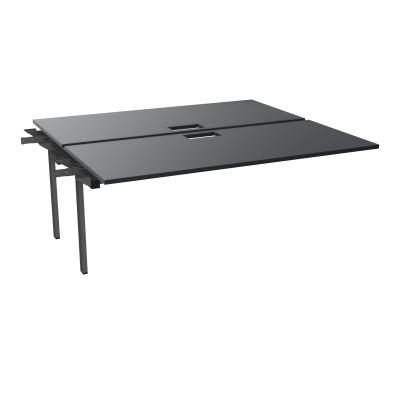 BENCH SUIVANT CONECT L180XP165CM-2 PLAT EP25MM NS TRAPPES -PIET INTERM. CARRE   R9 SC