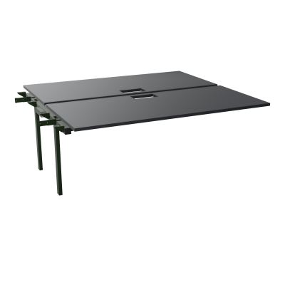 BENCH SUIVANT CONECT L180XP165CM-2 PLAT EP25MM NS TRAPPES -PIET INTERM. CARRE   R9 ST