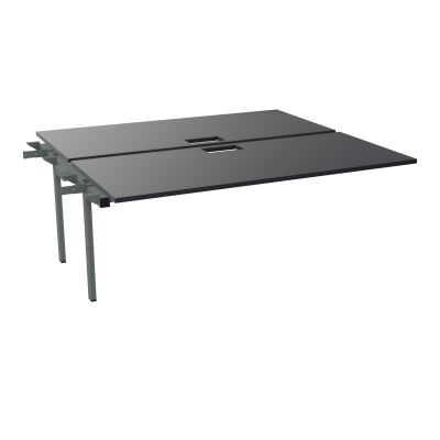 BENCH SUIVANT CONECT L180XP165CM-2 PLAT EP25MM NS TRAPPES -PIET INTERM. CARRE   R9 SU