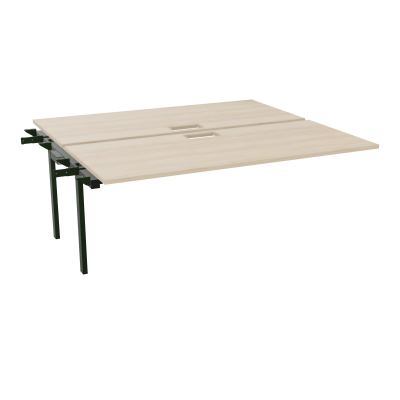 BENCH SUIVANT CONECT L180XP165CM-2 PLAT EP25MM NS TRAPPES -PIET INTERM. CARRE RZ ST