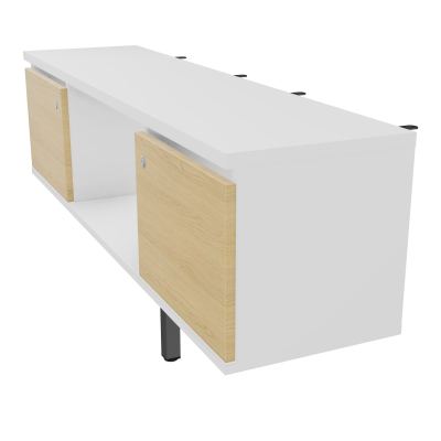 JAMES MEUBLE 2PTE&NICHE L142P36 H73,5CM P.METAL PR BENCH ARIAL P1420 PIED CARRE    MG R1