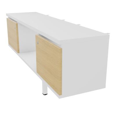 JAMES MEUBLE 2PTE&NICHE L142P36 H73,5CM P.METAL PR BENCH ARIAL P1420 PIED CARRE    MG R1
