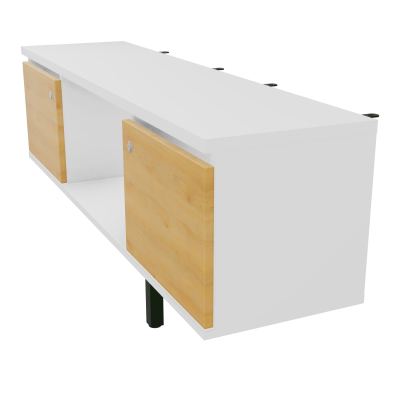 JAMES MEUBLE 2PTE&NICHE L142P36 H73,5CM P.METAL PR BENCH ARIAL P1420 PIED CARRE    MG R5