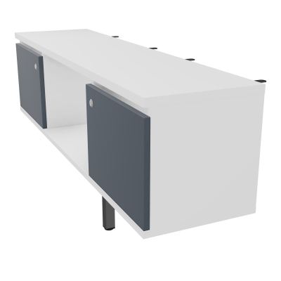JAMES MEUBLE 2PTE&NICHE L142P36 H73,5CM P.METAL PR BENCH ARIAL P1420 PIED CARRE    MG R6