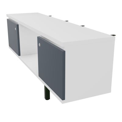 JAMES MEUBLE 2PTE&NICHE L142P36 H73,5CM P.METAL PR BENCH ARIAL P1420 PIED CARRE    MG R6