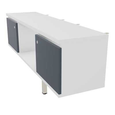 JAMES MEUBLE 2PTE&NICHE L142P36 H73,5CM P.METAL PR BENCH ARIAL P1420 PIED CARRE    MG R6
