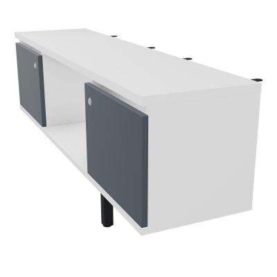 JAMES MEUBLE 2PTE&NICHE L142P36 H73,5CM P.METAL PR BENCH ARIAL P1420 PIED CARRE    MG R6