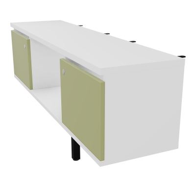 JAMES MEUBLE 2PTE&NICHE L142P36 H73,5CM P.METAL PR BENCH ARIAL P1420 PIED CARRE    MG R7