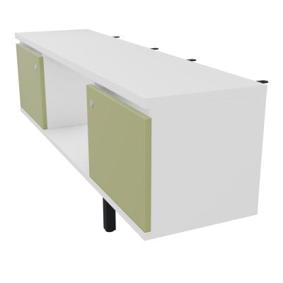 JAMES MEUBLE 2PTE&NICHE L142P36 H73,5CM P.METAL PR BENCH ARIAL P1420 PIED CARRE    MG R7