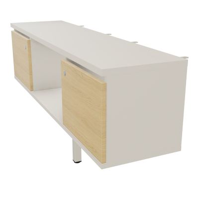 JAMES MEUBLE 2PTE&NICHE L142P36 H73,5CM P.METAL PR BENCH ARIAL P1420 PIED CARRE    N5 R1
