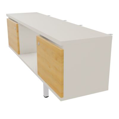 JAMES MEUBLE 2PTE&NICHE L142P36 H73,5CM P.METAL PR BENCH ARIAL P1420 PIED CARRE    N5 R5