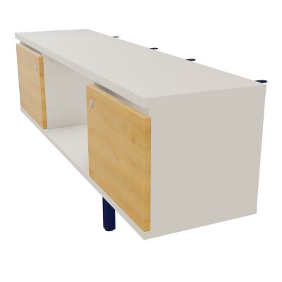 JAMES MEUBLE 2PTE&NICHE L142P36 H73,5CM P.METAL PR BENCH ARIAL P1420 PIED CARRE    N5 R5