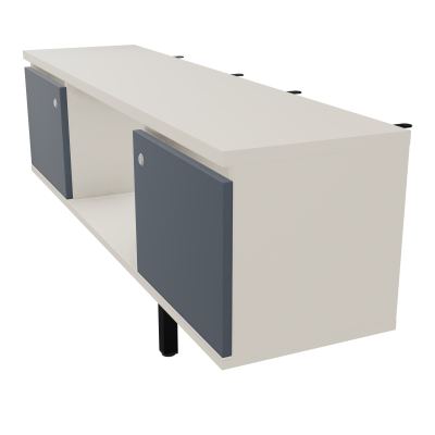 JAMES MEUBLE 2PTE&NICHE L142P36 H73,5CM P.METAL PR BENCH ARIAL P1420 PIED CARRE    N5 R6