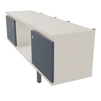 JAMES MEUBLE 2PTE&NICHE L142P36 H73,5CM P.METAL PR BENCH ARIAL P1420 PIED CARRE    N5 R6