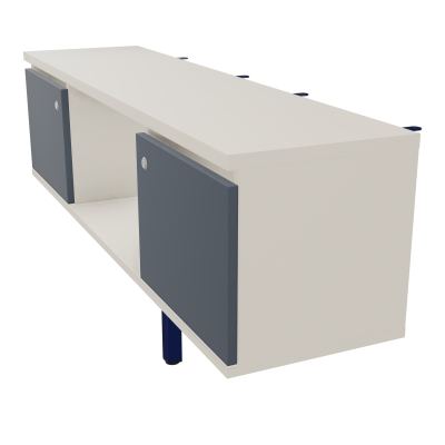 JAMES MEUBLE 2PTE&NICHE L142P36 H73,5CM P.METAL PR BENCH ARIAL P1420 PIED CARRE    N5 R6