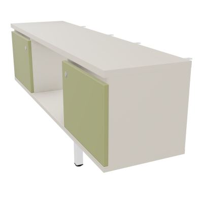 JAMES MEUBLE 2PTE&NICHE L142P36 H73,5CM P.METAL PR BENCH ARIAL P1420 PIED CARRE    N5 R7