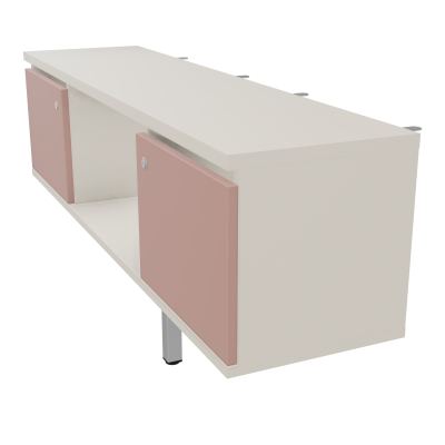 JAMES MEUBLE 2PTE&NICHE L142P36 H73,5CM P.METAL PR BENCH ARIAL P1420 PIED CARRE    N5 R8