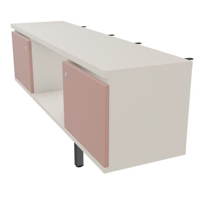 JAMES MEUBLE 2PTE&NICHE L142P36 H73,5CM P.METAL PR BENCH ARIAL P1420 PIED CARRE    N5 R8