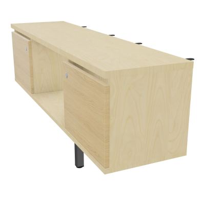 JAMES MEUBLE 2PTE&NICHE L142P36 H73,5CM P.METAL PR BENCH ARIAL P1420 PIED CARRE    N8 R1
