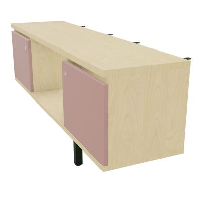 JAMES MEUBLE 2PTE&NICHE L142P36 H73,5CM P.METAL PR BENCH ARIAL P1420 PIED CARRE    N8 R8