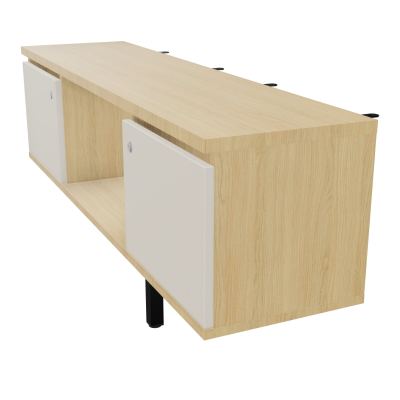 JAMES MEUBLE 2PTE&NICHE L142P36 H73,5CM P.METAL PR BENCH ARIAL P1420 PIED CARRE    R1 N5