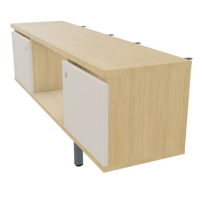 JAMES MEUBLE 2PTE&NICHE L142P36 H73,5CM P.METAL PR BENCH ARIAL P1420 PIED CARRE    R1 N5