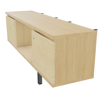 JAMES MEUBLE 2PTE&NICHE L142P36 H73,5CM P.METAL PR BENCH ARIAL P1420 PIED CARRE    R1 N8