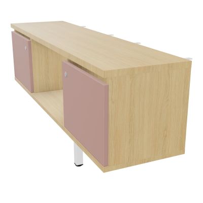 JAMES MEUBLE 2PTE&NICHE L142P36 H73,5CM P.METAL PR BENCH ARIAL P1420 PIED CARRE    R1 R8