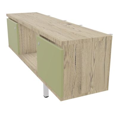 JAMES MEUBLE 2PTE&NICHE L142P36 H73,5CM P.METAL PR BENCH ARIAL P1420 PIED CARRE    R3 R7