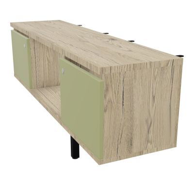 JAMES MEUBLE 2PTE&NICHE L142P36 H73,5CM P.METAL PR BENCH ARIAL P1420 PIED CARRE    R3 R7